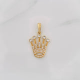 Dije Corona 3.2g / 1 1/4 in Oro Amarillo 18K