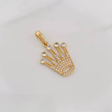 Dije Corona 3.2g / 1 1/4 in Oro Amarillo 18K