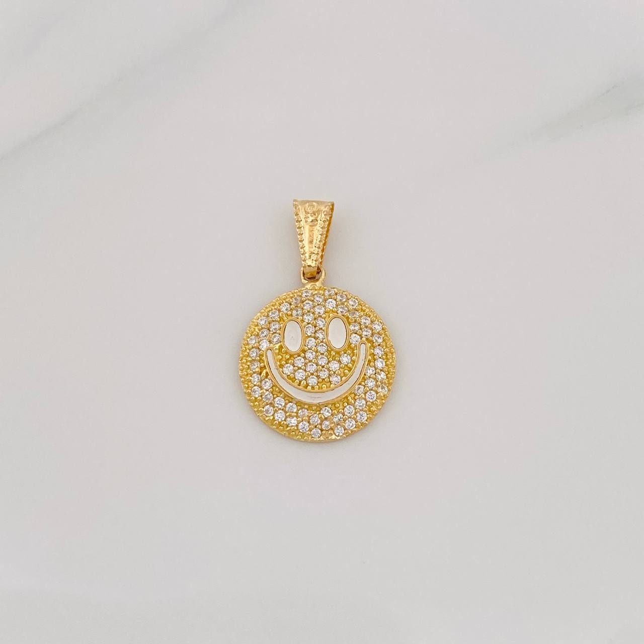 Dije Cara Feliz 1.9g / 3/4 in Oro Amarillo 18K