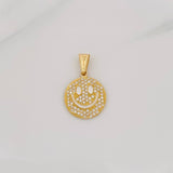 Dije Cara Feliz 1.9g / 3/4 in Oro Amarillo 18K