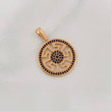 Dije Tribal 3.8g / 1 1/4 in Oro Rosa 18K