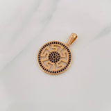 Dije Tribal 3.8g / 1 1/4 in Oro Rosa 18K