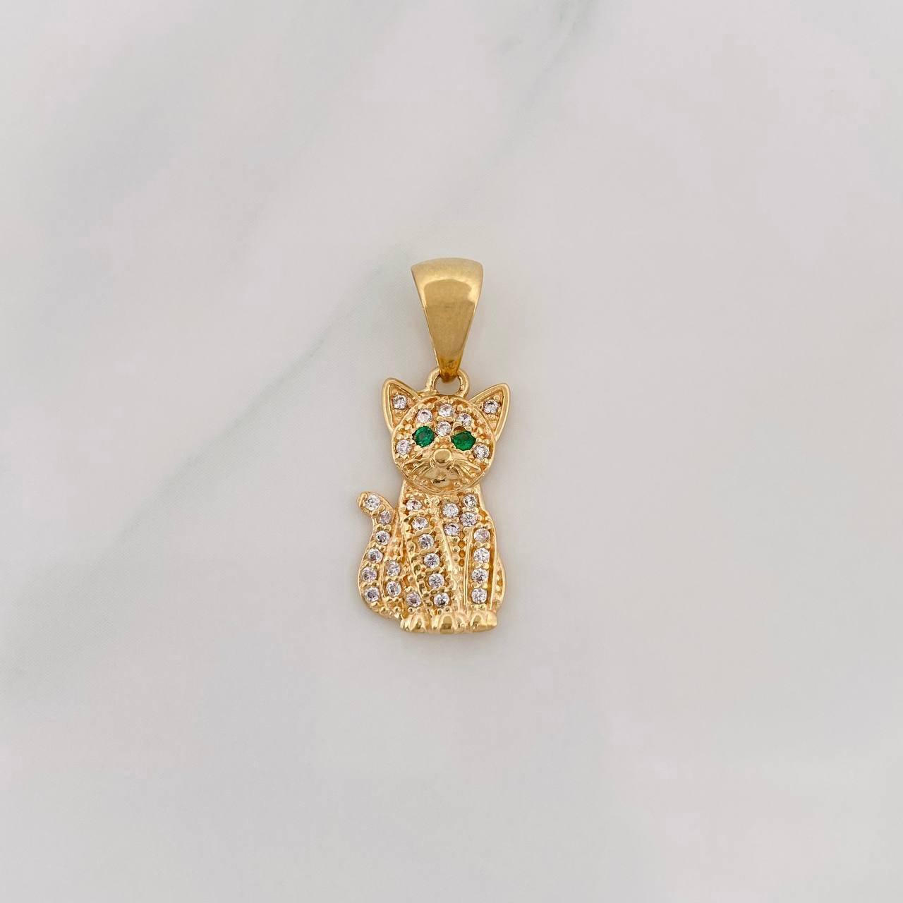 Dije Gato 1.85g / 1 in Oro Amarillo 18K