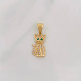 Dije Gato 1.85g / 1 in Oro Amarillo 18K