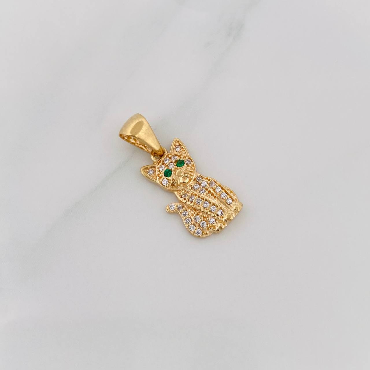 Dije Gato 1.85g / 1 in Oro Amarillo 18K