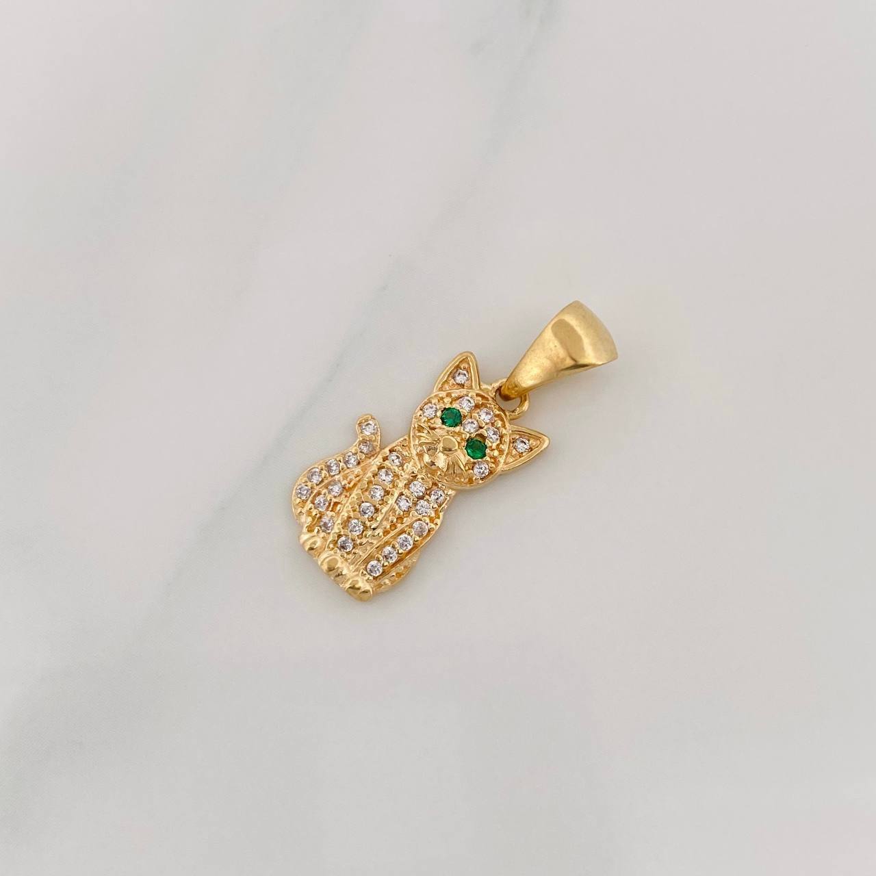 Dije Gato 1.85g / 1 in Oro Amarillo 18K