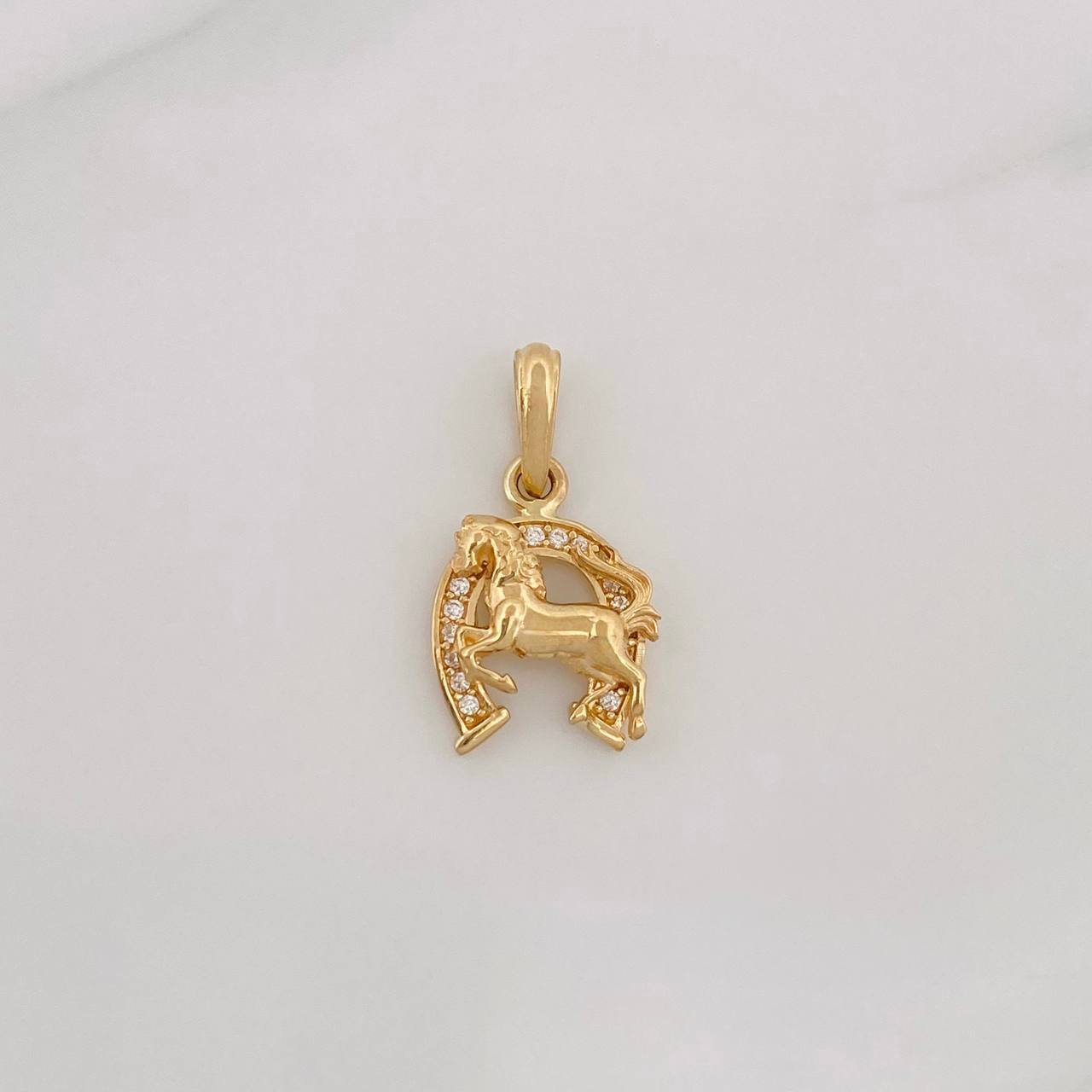 Dije Herradura Caballo 1.75g / 3/4 in Oro Amarillo 18K