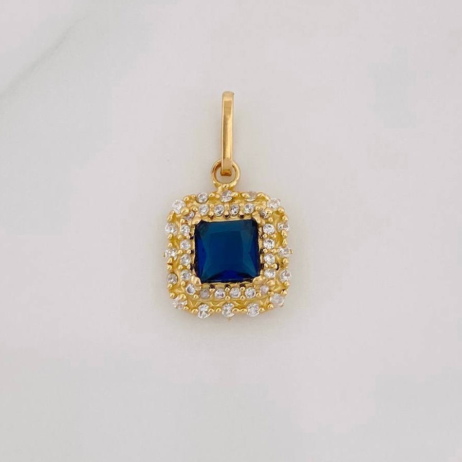 Dije Halo Cuadrado 1.85g / 3/4 in Oro Amarillo 18K