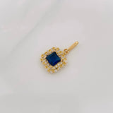 Dije Halo Cuadrado 1.85g / 3/4 in Oro Amarillo 18K