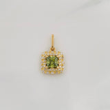 Dije Halo Cuadrado 2g / 3/4 in Oro Amarillo 18K
