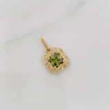 Dije Halo Cuadrado 2g / 3/4 in Oro Amarillo 18K