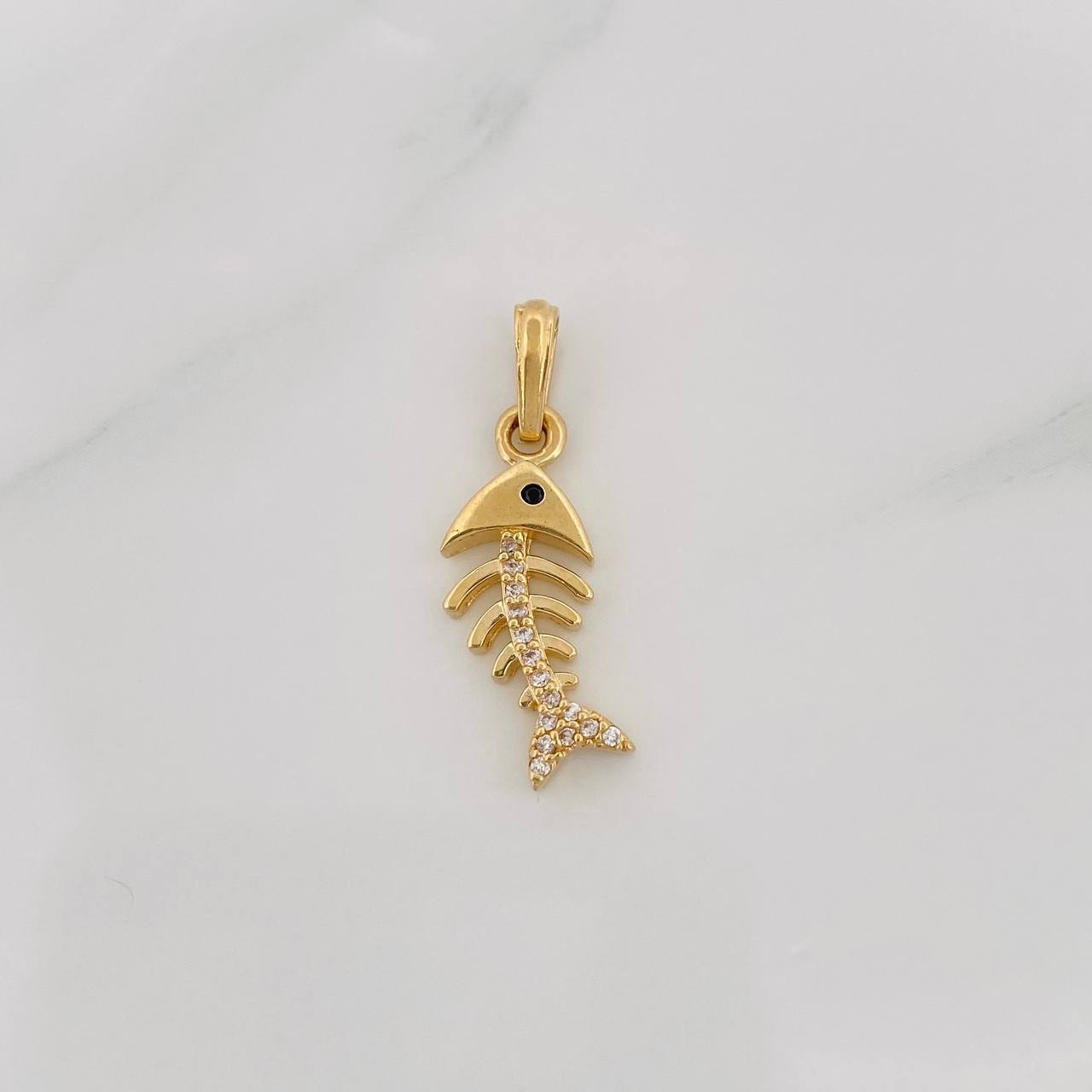 Fishbone Pendant 1.85g / 1 in Yellow Gold 18K