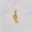 Fishbone Pendant 1.85g / 1 in Yellow Gold 18K