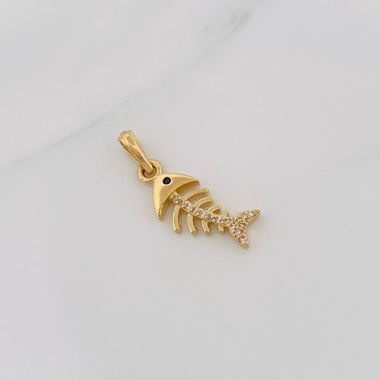 Fishbone Pendant 1.85g / 1 in Yellow Gold 18K