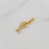 Fishbone Pendant 1.85g / 1 in Yellow Gold 18K
