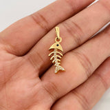 Fishbone Pendant 1.85g / 1 in Yellow Gold 18K