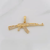 Dije Fusil 3.7g / 1 3/4 in Oro Amarillo  18K