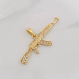 Dije Fusil 3.7g / 1 3/4 in Oro Amarillo  18K