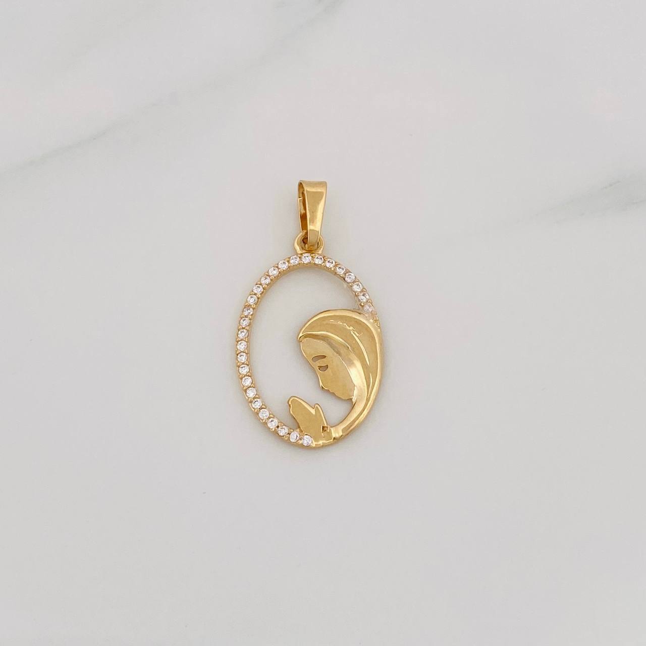 Dije Virgen María 1.2g / 1 in Oro Amarillo 18K