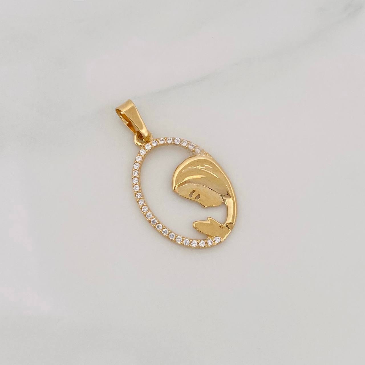 Dije Virgen María 1.2g / 1 in Oro Amarillo 18K