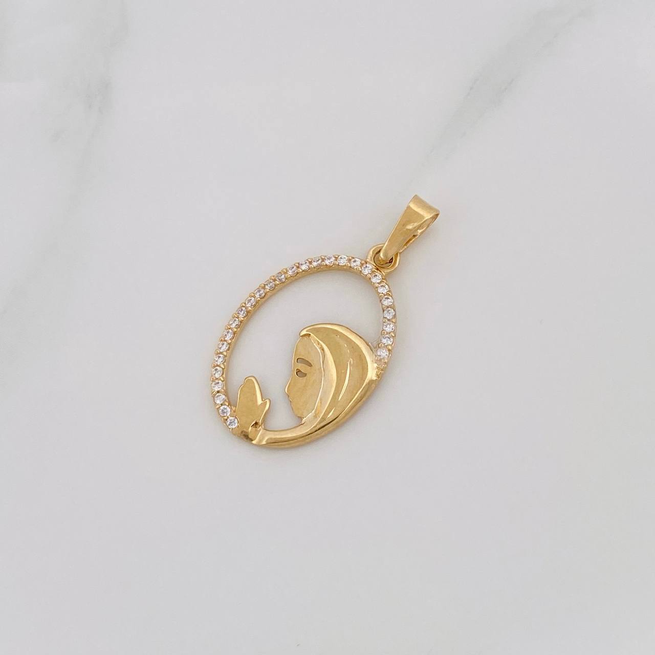 Dije Virgen María 1.2g / 1 in Oro Amarillo 18K
