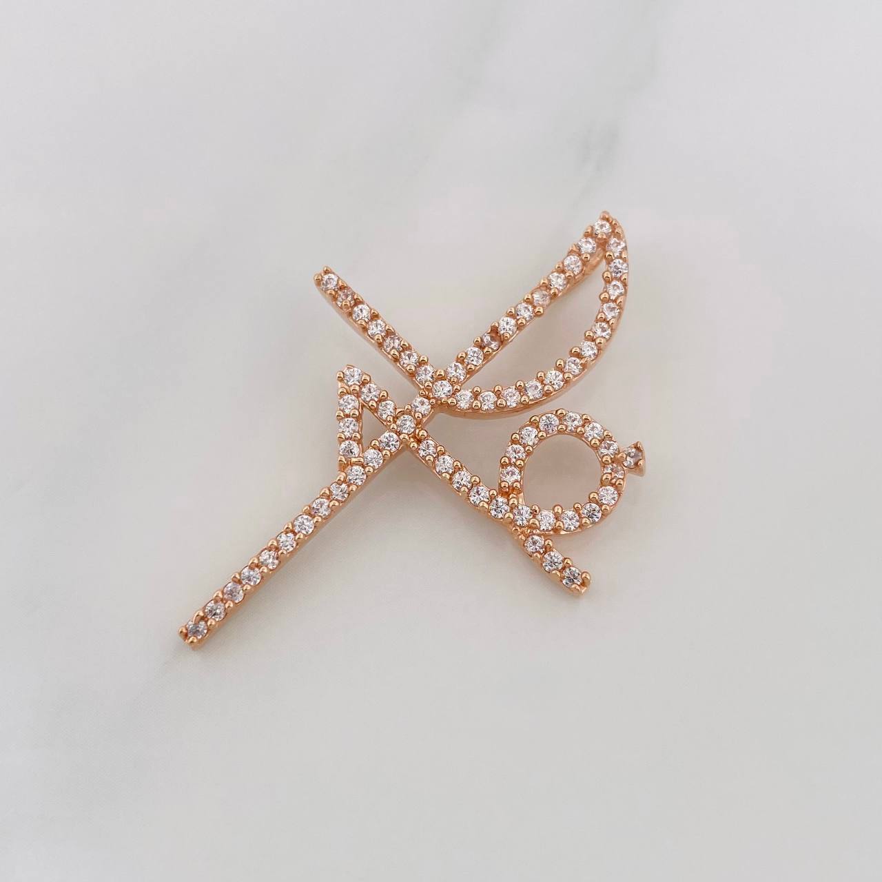 Dije Cruz Fe 3.1g / 1 1/2 in Oro Rosa 18K