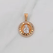 Dije Virgen del Carmen 4.5g / 1 1/4 in Dos Oros Blanco Rosa 18K