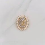 Pendant Virgen María 2.8g / 1 in Two-Tone Yellow White 18K