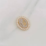 Pendant Virgen María 2.8g / 1 in Two-Tone Yellow White 18K