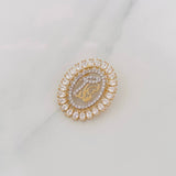 Pendant Virgen María 2.8g / 1 in Two-Tone Yellow White 18K