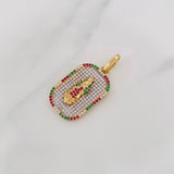 Dije Virgen de Guadalupe 5.7g / 1 1/4 in Dos Oros Amarillo Blanco 18K