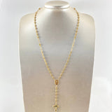 Rosary GC Virgin Miraculous Christ Cross 10.7gr / 55cm / 18K Gold