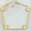 Military Clover Bracelet 4.55gr / 7.1in / 18K Gold ©