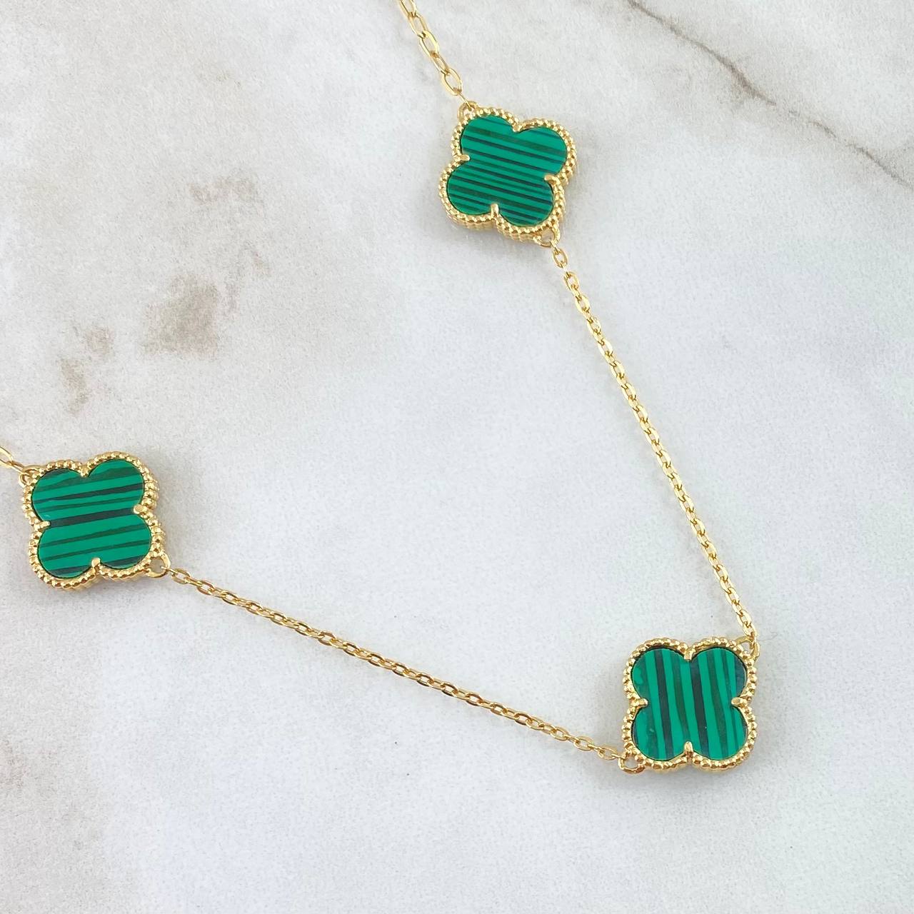 Classic Link Chain Clover 7.6gr / 50cm (19.7in) / Special Birthstone 18K Gold ©