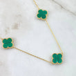 Classic Link Chain Clover 7.6gr / 50cm (19.7in) / Special Birthstone 18K Gold ©