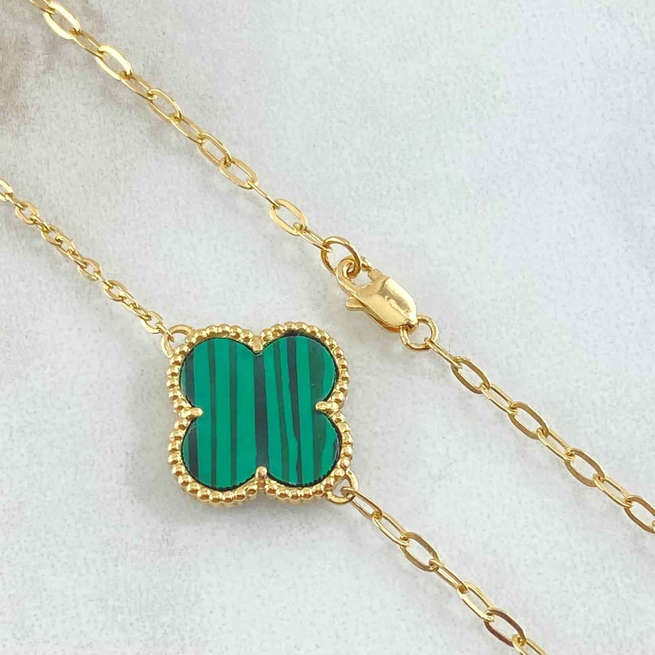 Classic Link Chain Clover 7.6gr / 50cm (19.7in) / Special Birthstone 18K Gold ©