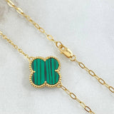 Classic Link Chain Clover 7.6gr / 50cm (19.7in) / Special Birthstone 18K Gold ©