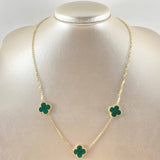 Classic Link Chain Clover 7.6gr / 50cm (19.7in) / Special Birthstone 18K Gold ©