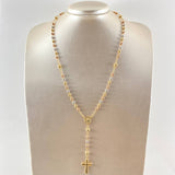Cadena Virgen Milagrosa Cruz Cristo 13.4gr / 50cm / Oro 18K ©