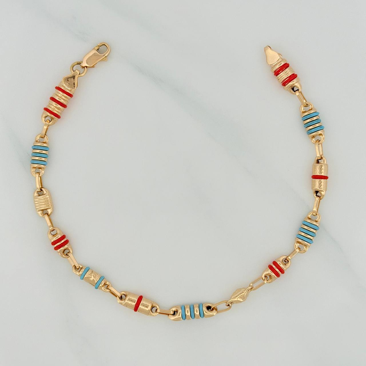 Pulso Rustica Barril 4.15 g / 7 3/4 in / 4.1 mm Oro Amarillo 18K