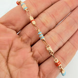 Pulso Rustica Barril 4.15 g / 7 3/4 in / 4.1 mm Oro Amarillo 18K