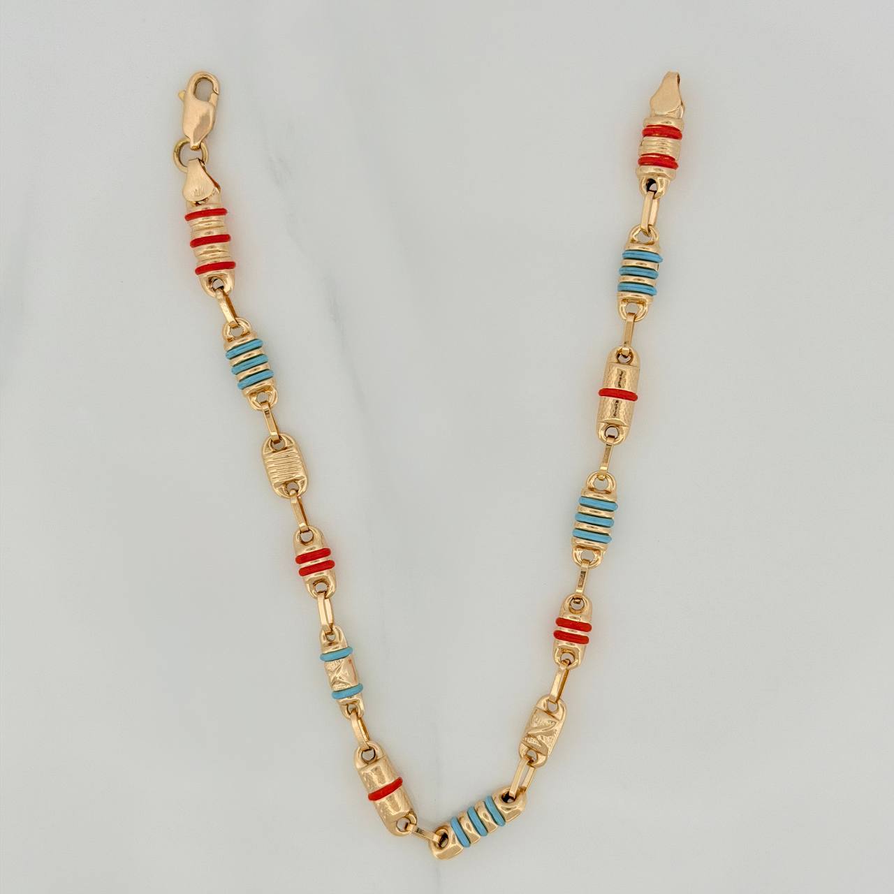 Pulso Rustica Barril 4.15 g / 7 3/4 in / 4.1 mm Oro Amarillo 18K