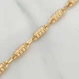 Tobillera Rustica Barril 5.25 g / 11 in / 4.2 mm Oro Amarillo 18K