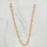 Tobillera Rustica Barril 5.25 g / 11 in / 4.2 mm Oro Amarillo 18K