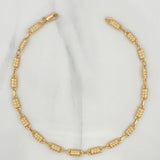Tobillera Rustica Barril 5.25 g / 11 in / 4.2 mm Oro Amarillo 18K