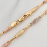 Cadena Rustica Eslabon 8.85 g / 24 in / 3.3 mm Tres Oros 18K