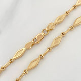 Cadena Rustica Rombos 8.5 g / 18 1/2 in / 4.1 mm Oro Amarillo 18K