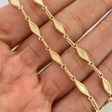 Cadena Rustica Rombos 8.5 g / 18 1/2 in / 4.1 mm Oro Amarillo 18K