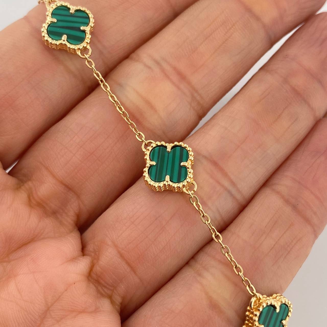 Clover Bracelet Classic Link 4.3 g / 7 1/2 in / 1.2 mm Yellow Gold 18K