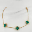 Clover Bracelet Classic Link 4.3 g / 7 1/2 in / 1.2 mm Yellow Gold 18K